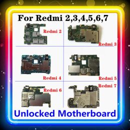 Antenna For Xiaomi Hongmi Redmi 2 3 4 5 6 7 Motherboard With Chips Updated Android MIUI System 8G/16G/32G/64G Replaced Clean Main Board