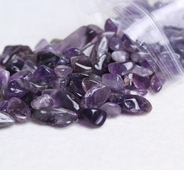 100 g Natural amethyst quartz Stone crystal Tumbled Stone Irregular fish tank crystal gravel Size 79 mmZHL54196241615