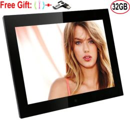 Frames 15 Inch Screen LED Backlight HD 1280*800 Digital Photo Frame Electronic Album Picture Music Movie Full Function Good Gift