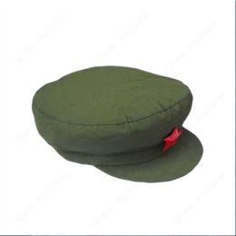 Caps Chinese Military Liberation Army Type 65 Cap with Red Fivepointed Star Army Green Hat Replica CN107081