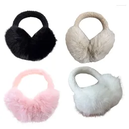 Berets Foldable Ear Protective Warmers Fashion Furry Muffs Outdoor Sport Gear