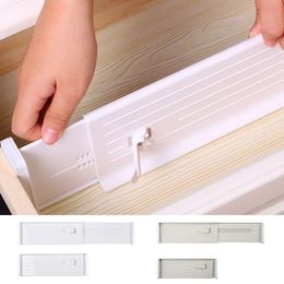 Drawer Divider Retractable Adjustable Organiser Storage ABS Plastic Cabinet Drawer Separator Divider Grid for Kitchen Bedroom