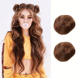 Chignon Chignon Chignon 2 PCS Mini Claw Clip in Messy & Cat Ears Hair Bun Wig Accessory Updo Hairpieces for Women Girls