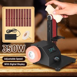 Epilators Mini Electric Belt Sander Diy Polishing Grinding Hine Stepless Speed Regulation with 10 Sanding Belts for Polishing Wood 350w