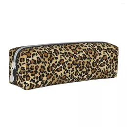 Pretty Simple Animal Print Leopard Pencil Cases Fashion Savage Safari Wild Pen Bag Kids Large School Supplies Gift Pouch