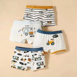 Underwear 4Pcs/Lot Boy Cotton Underwear Boxer Kids Children Panties 212years