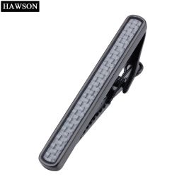 Clips Free Style Gun Plated Carbon Fibre Tie Clip for men, High Quality Clasp Tie Pins For Skinny Tie Bar for men