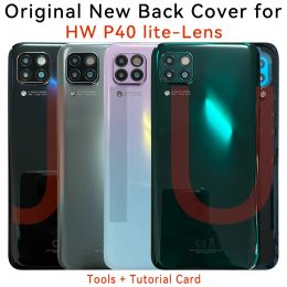 Philtres Original For Huawei P40 lite Back Battery Glass Cover Housing Door Lens Rear Case With Camera Lens Nova 7i 6SE JNYL21 JNYL22