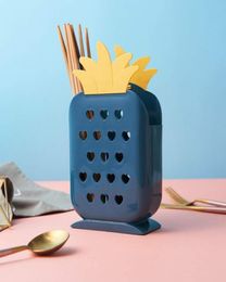 Hanging Baskets Pineapple Shape Kitchen Chopsticks Cage Spoon Storage Box Rack Fast Draining Water Cutlery Holder5586014