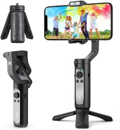 Gimbal Threeaxis balanced antishake video shooting Lightweight foldable portable mobile phone stabilizer suitable for Android IOS
