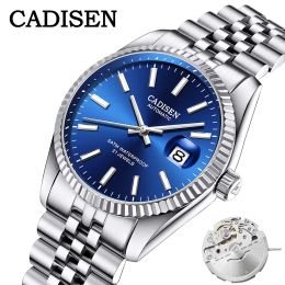 Watches CADISEN Men Mechanical Watch Top Brand Luxury Automatic Watch Business Stainless Steel Waterproof Watch Men relogio masculino