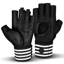 Gloves Gym Gloves Weight Lifting Gloves Half Finger Exercise Gloves for Men Full Palm Gel Padded Fitness Training Gloves