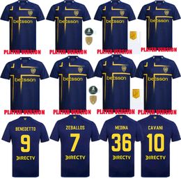 24 25 CA Boca Juniors MARADONA TEVEZ soccer jersey CAVANI home men kit ALEXIS DE ROSSI 2024 players version CARLITOS third camiseta futbol football Sets X-XXL