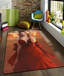 Carpets Final Fantasy Carpet Art Printed Living Room Bedroom Children39s Rugs Soft Kitchen Area Rug Nonslip Flannel Floor Mat9817172