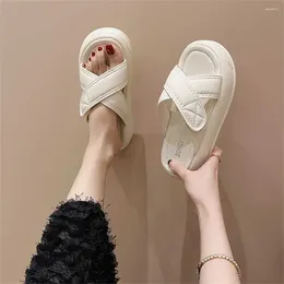 Slippers Two Strips 35-40 Woman Mules Rubber Beach Shoes Brown Sandal Women Sneakers Sport Footwears Tenus Teniis Clearance