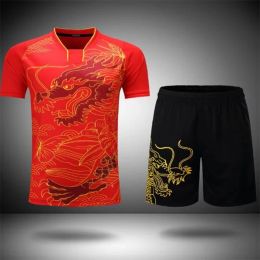 Jerseys 2023 New Quality Table Tennis LN Clothes Pingpong Set China Team Uniform Kids Sportswear Training Jersey Suit Shirt Short XS4XL