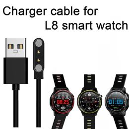 Accessories L8 Smart Watch Charger 2Pin Magnetic Chargering line 100% original charging line charger smart product accessories for l8 watch