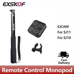 Sticks SJCAM Remote Control Selfie Stick Monopod Aluminum For SJCAM C300 SJ6 SJ7 Star SJ8PRO SJ8PLUS SJ10 pro SJ10X C200 Action camera