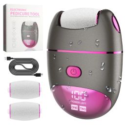 Files USB Rechargeable Electric Foot File Foot Callus Remover Machine Pedicure Device Feet Care Tools For Heels Hard Dead Skin Removal