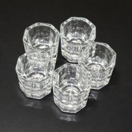 Liquids Nail Art Acrylic Liquid Cup Dappen Dish Container Glass Crystal Cups Glassware Tools for Nail Art Design