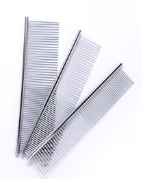 Pet Supplies stainless steel Dog Grooming silver density dualpurpose comb HH03041602237