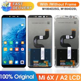 Screens Screen for Xiaomi Mi A2 M1804D2SG M1804D2SI Lcd Display Touch Screen Digitizer Assembly with Frame for Xiaomi Mi 6X Replacement