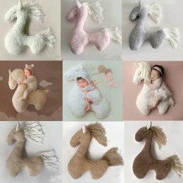 Accessories Newborn Baby Photography Props Posing Pillow Photo Prop Faux Fur Cowboy Costume Blanket Backdrops Photo Studio Photography Mat