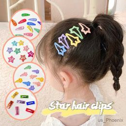 Hair Accessories 1 Set Children Cute Colours Geometry Dot Star Butterfly Ornament Hair Clips Baby Girls Lovely Sweet Hairpins Kid Hair Accessories