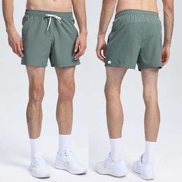 LU LU L Lu Mens Jogger Sports Shorts For Hiking Cycling With Pocket Casual Training Gym Short Pant Size M-4XL Breathable Designer Fashion Clothing 346656