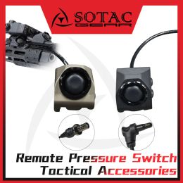Lights SOTAC Tactical Hot Button for SF M300 M600 Flashlight Remote Pressure Switch Weapon Light Buttons Fit 20mm Rail