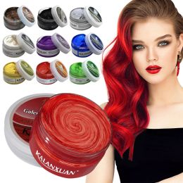 Colour 9 Colours Disposable Professional Hair Dyes Fashion Salon Colour Hair Wax Styling Pomade Cream Green Grey Hair Dye For Women Men