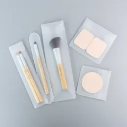 Storage Bags EVA Makeup Brush Protective Sleeve Powder Puff Eye Shadow Tools Dustproof Waterproof Plastic Portable Bag