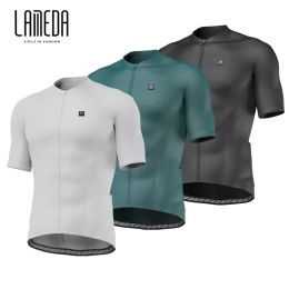 Clothings LAMEDA Summer Cycling Suit Quick Dry Breathable Short Sleeve Top Men's Bicycle Road Bike Mountain Bike Clothing