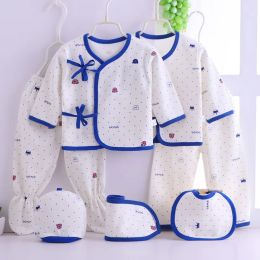 Swimwear Baby 7pack Clothing Set Infantil Boy Girls Clothes Summer Cotton Hat Bib Top clothes Pants Newborn Clothes Outfits 03 months