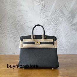 Women Designer Epsom Leather Handbag 7A Genuine Leather Wax Pattern BlackqqYCUQ