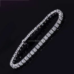Tianyu Gems pure white gold Tennis Bracelets 4.5mm H A cut white diamond bracelet
