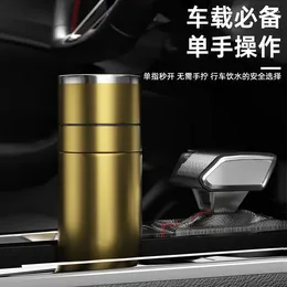 Water Bottles One-button Open Car Cup 316 Stainless Steel Mug Vacuum Thickened Tea Separation Quick-opening