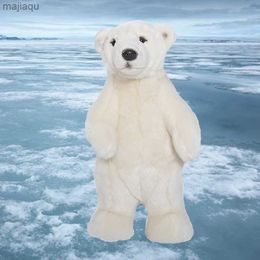 Plyschdockor livlig stående oso isbjörn plysch leksak söt djur fylld polarbear barn dockor rum dekoration födelsedag present till barnl2404