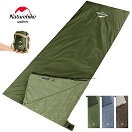 Camping Sleeping Bag LW180 Envelope Portable Outdoor Hiking Ultralight Waterproof Backpacking Cotton Sleeping Bag 240408