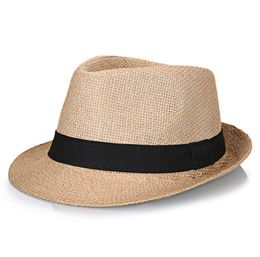 Big Bone Man Large Fedora Hats Male Summer Outdoors Panama Cap Men Plus Size Straw Hat 5658cm 5860cm7143644