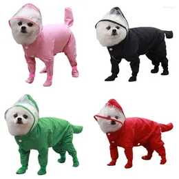 Dog Apparel Four-legged Pet Raincoats Suitable For Large Medium And Small Clothes Windproof Rainproof Puppy Rainwear 270F