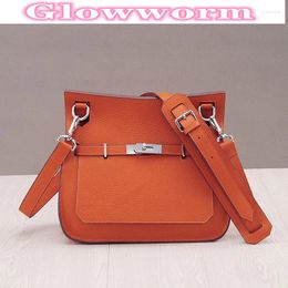 Bag Women Designer Lady Shoulder Fashion Trend Genuine Leather Female Cow Lock Tote