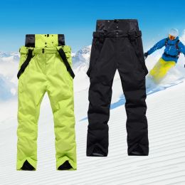 Pants High Quality Large Size Ski Pants Men's 30 Temperature Windproof Waterproof Warm Snow Trousers Winter Ski Snowboarding Pants