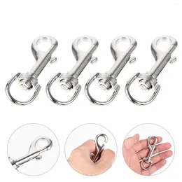 Dog Collars 4 Pcs Pet Buckle Round Swivel Bolt Snap Heavy Duty Hooks Double Ended Clips Lanyard Prime Crafts Project Leash