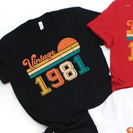 Women's T Shirts 2024 Vintage Limited Edition Black Women Retro Summer Fashion Birthday Party Tshirt Ladies Top