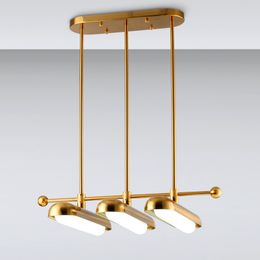 Postmodern Golden Art Deco Golden Iron Glass Chandelier Lighting Lustre Suspension Luminaire Lampen For Dinning Room