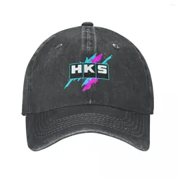 Ball Caps HKS Baseball Power And Sportser Performance Turbo Logo Distressed Denim Hats Cap All Seasons Travel Gift Snapback Hat