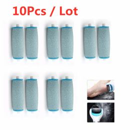 Massager 10pcs Blue Replacements Roller Heads For Pro Pedicure Foot Care Tool Scholls Feet Electronic Foot File Rollers Skin Remover