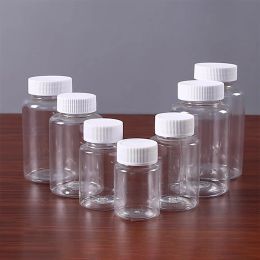 Bottles 50pcs 15ml/20ml/30ml/100ml Plastic Pet Clear Empty Seal Bottle Solid Powder Medicine Pill Vial Container Reagent Packing Bottle