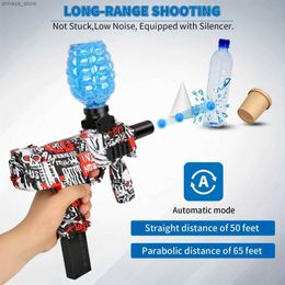 Gun Toys Automatic Gel Ball Blaster Electric MP9 Gel Ball Toy For Outdoor Backyard TeamL2404